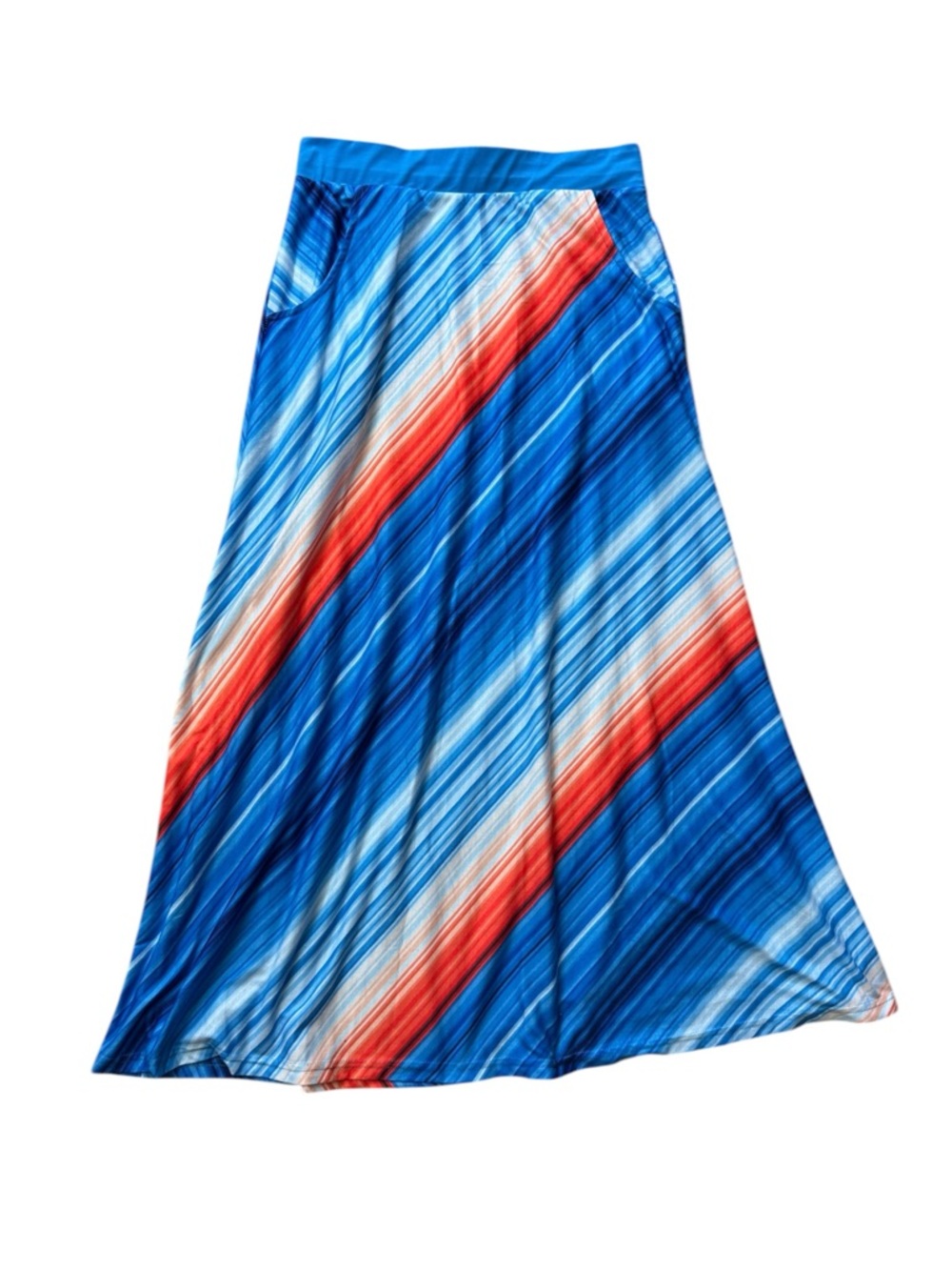 Svaha Pull-On Striped Maxi Skirt size M